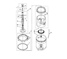 Kenmore 11026071690 agitator/basket and tub diagram