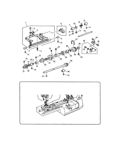 Feed shaft unit