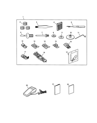 Accessory kit parts
