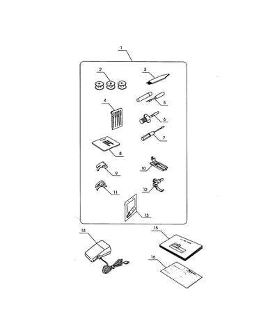 Accessory kit parts