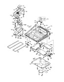 Upper cabinet/p.c.b
