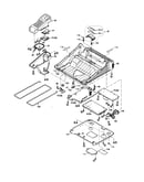 Upper cabinet/p.c.b.