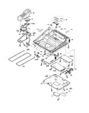 Upper cabinet/p.c.b.