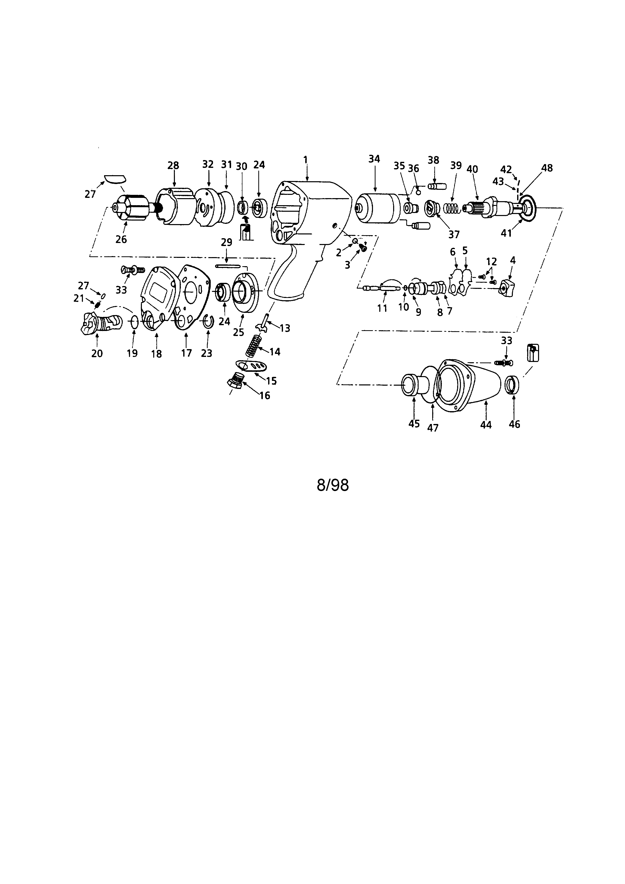 Pneumatic 1/2" drive
