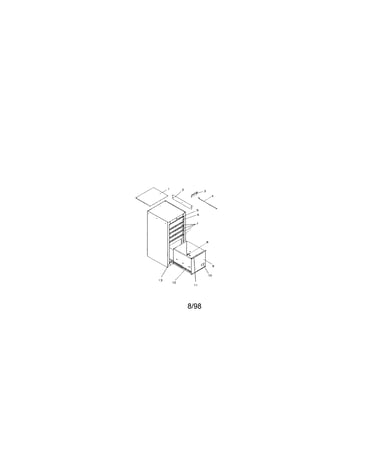 6 drawer professional side cabinet