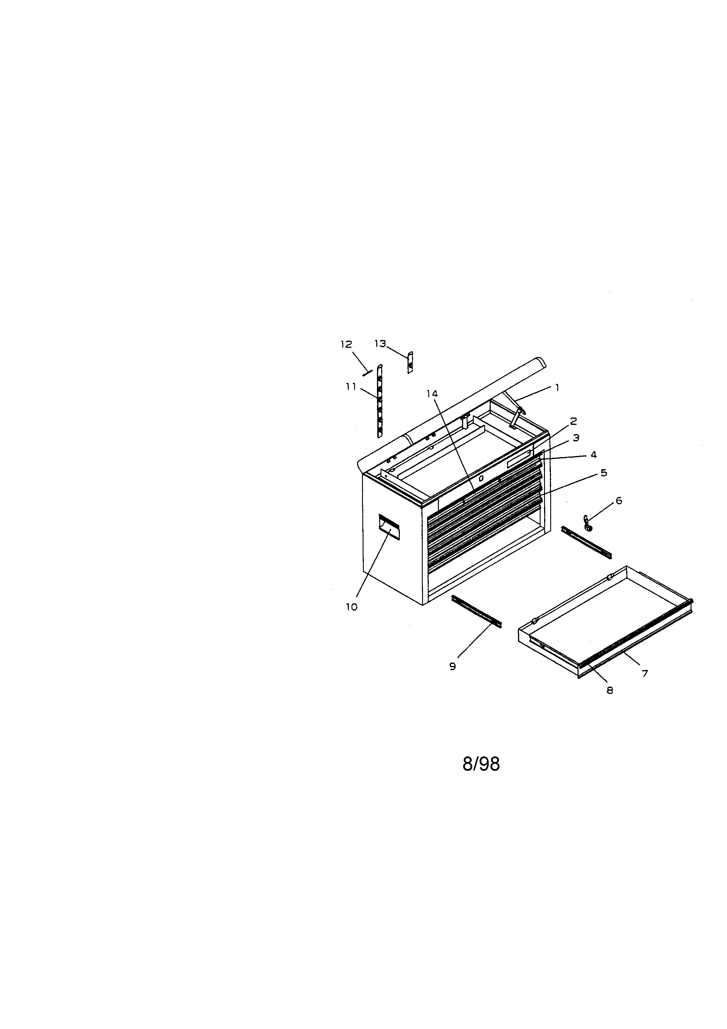 8 DRAWER PROFESSIONAL CHEST