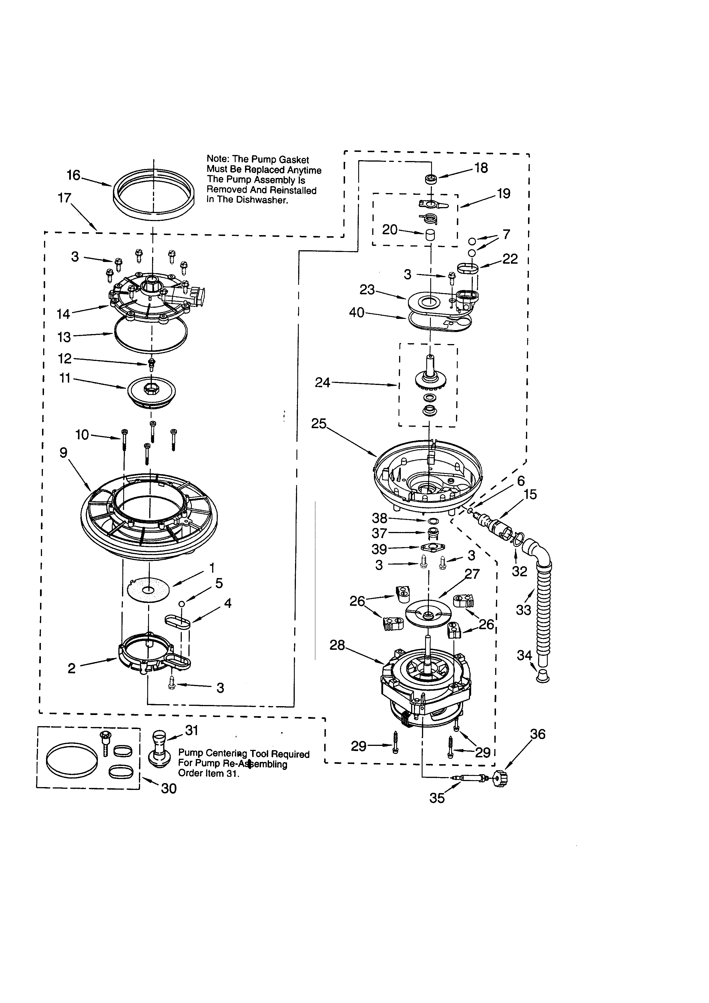 Pump and motor
