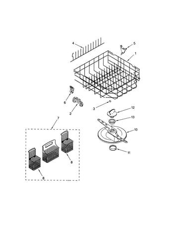 Lower dishrack