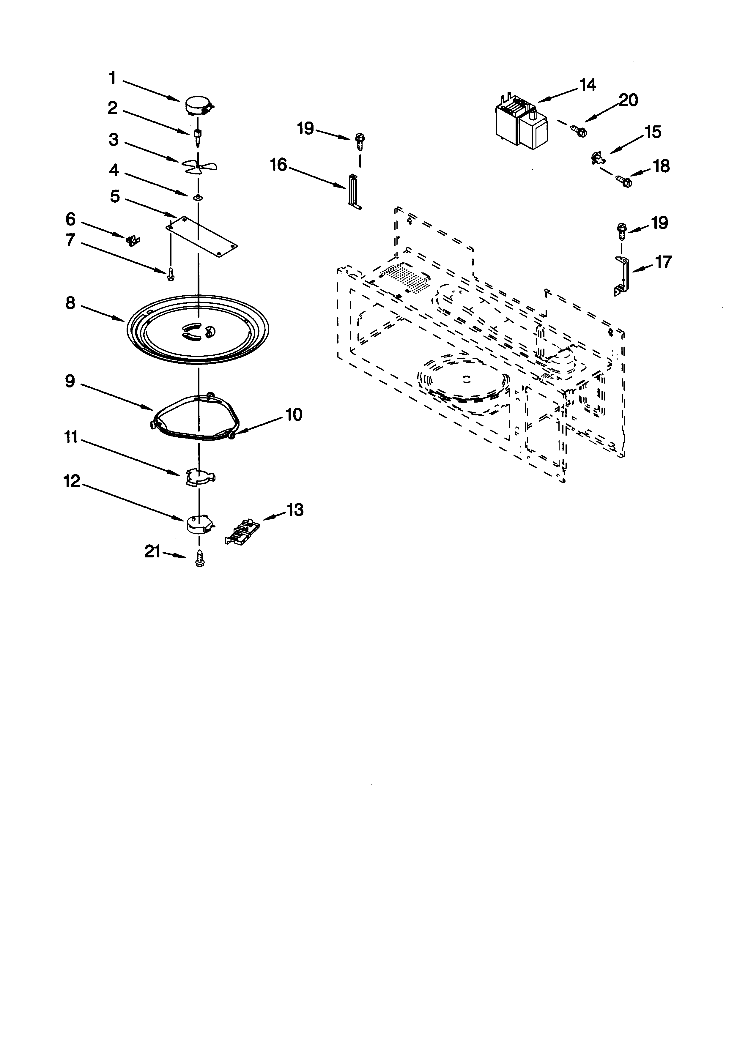 Magnetron and turntable