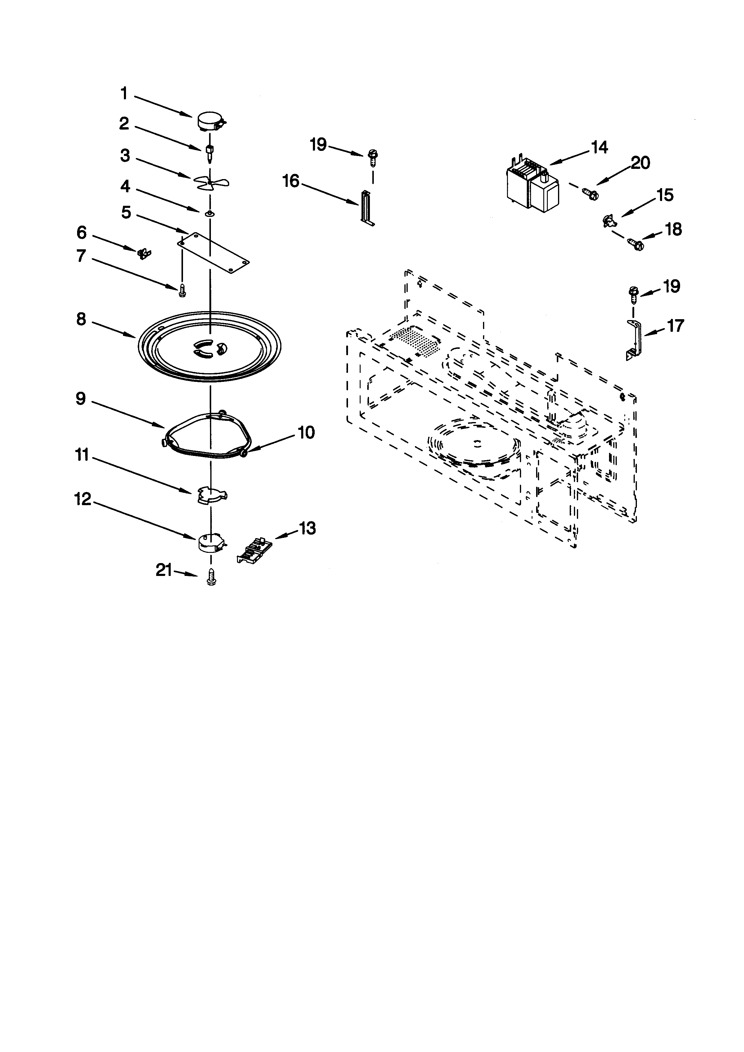 MAGNETRON AND TURNTABLE