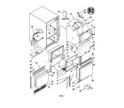 Kenmore 10686485691 cabinet liner and door diagram