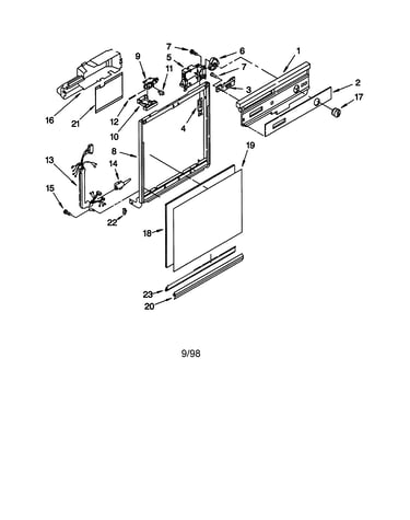 Frame and console