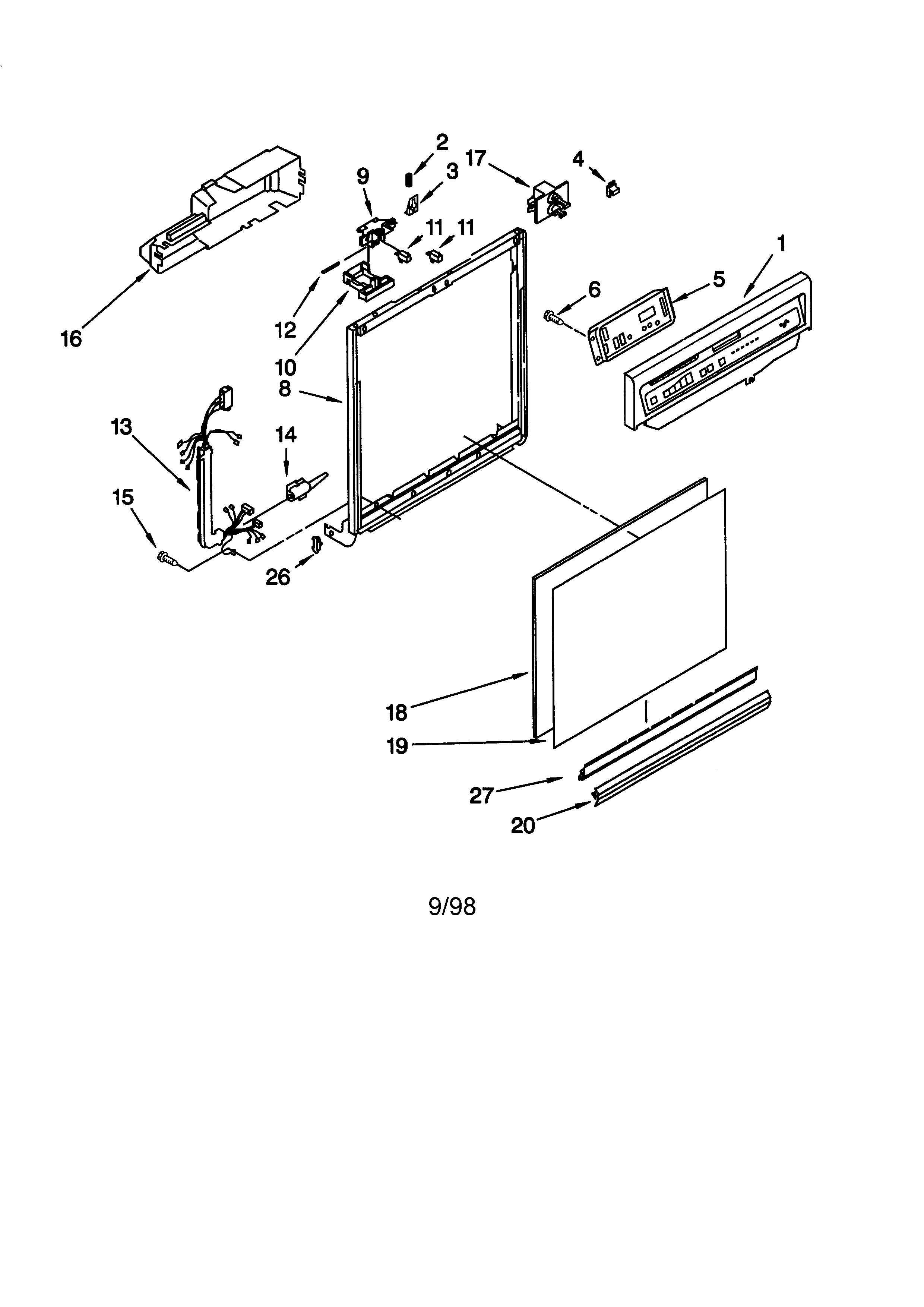 Frame and console