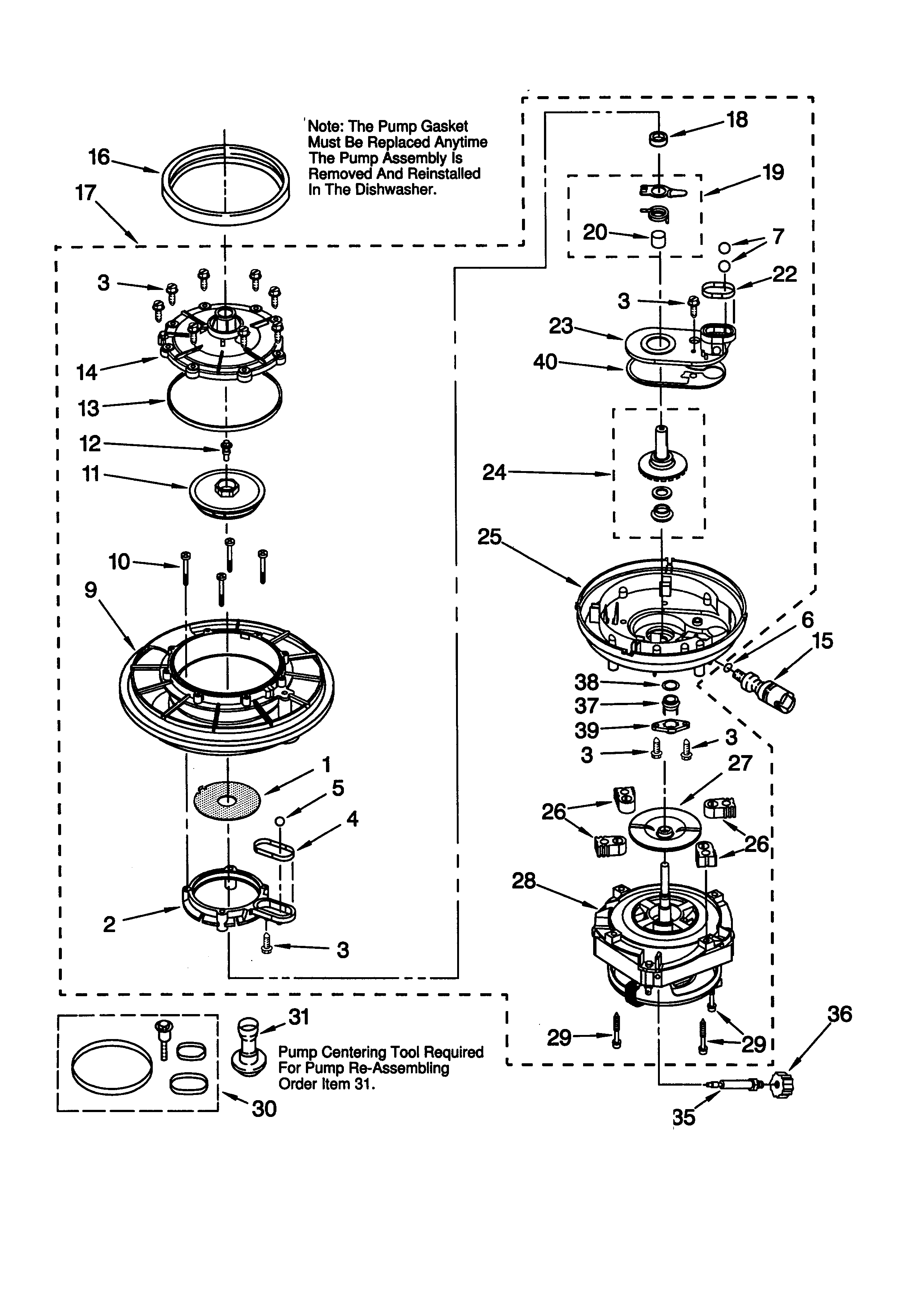Pump and motor