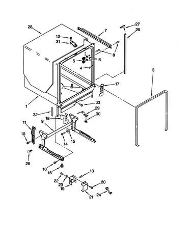 Tub and frame