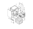KitchenAid KESC307GWH0 oven chassis diagram