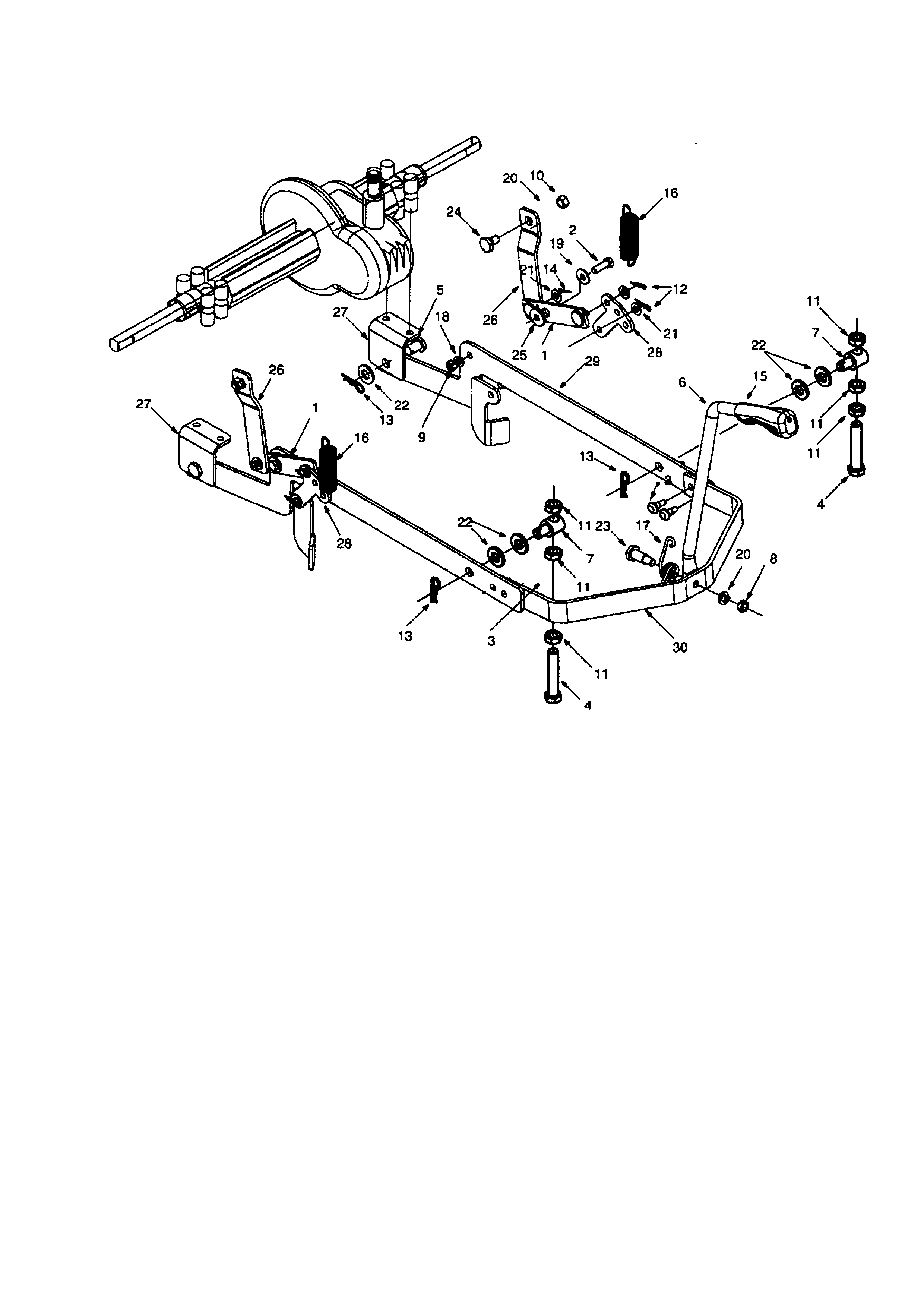 Deck hanger link