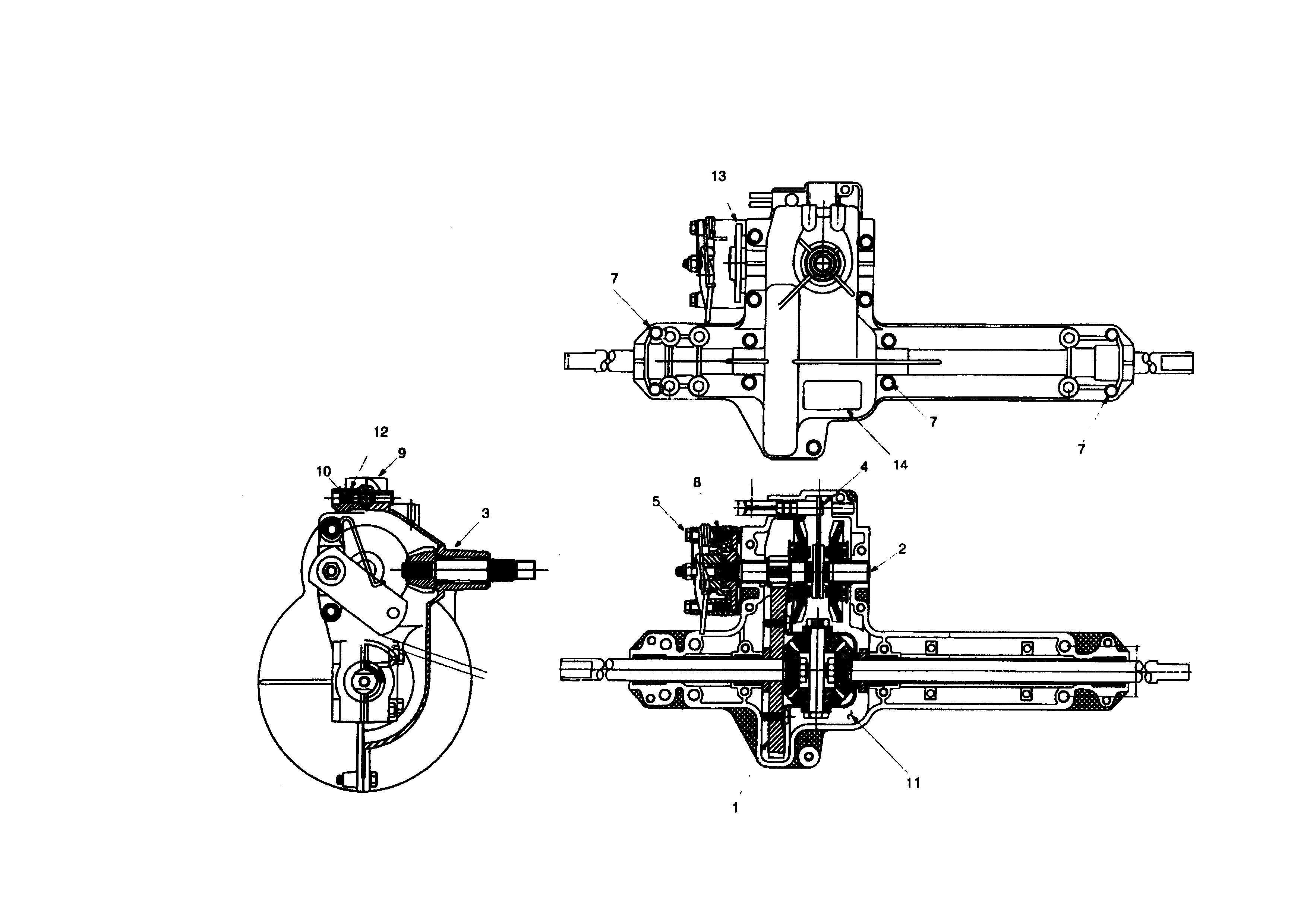 Single speed transmission-l.h.