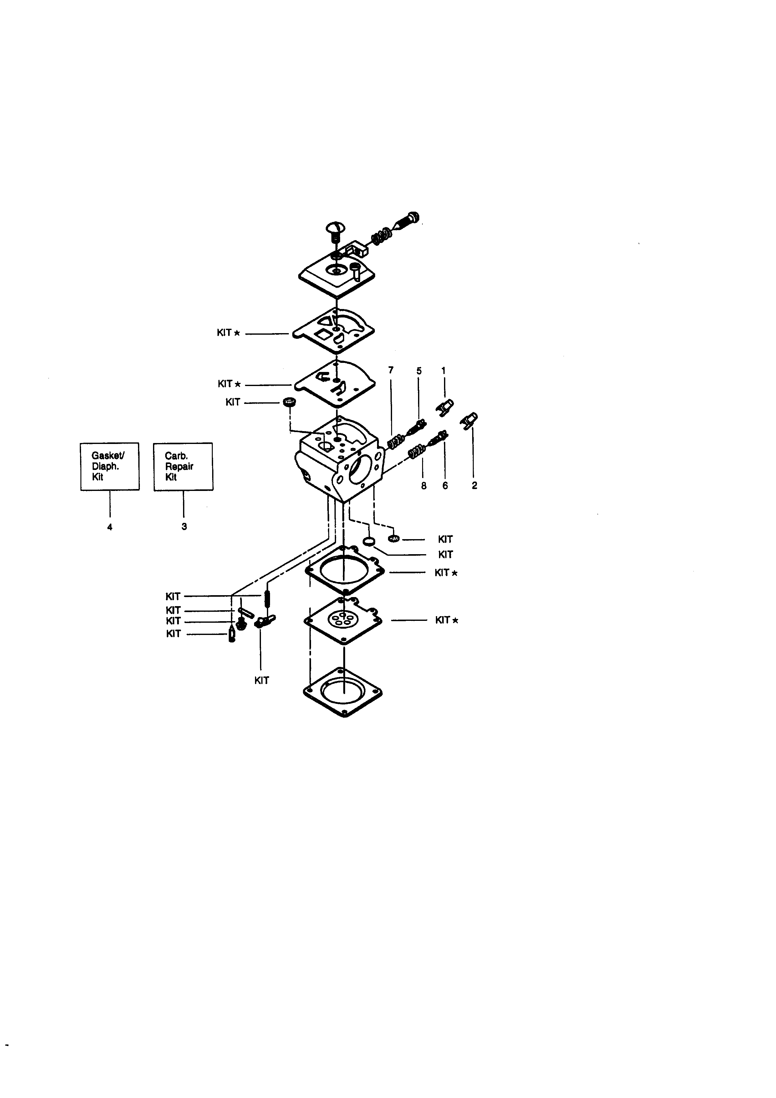 Carburetor assembly kit
