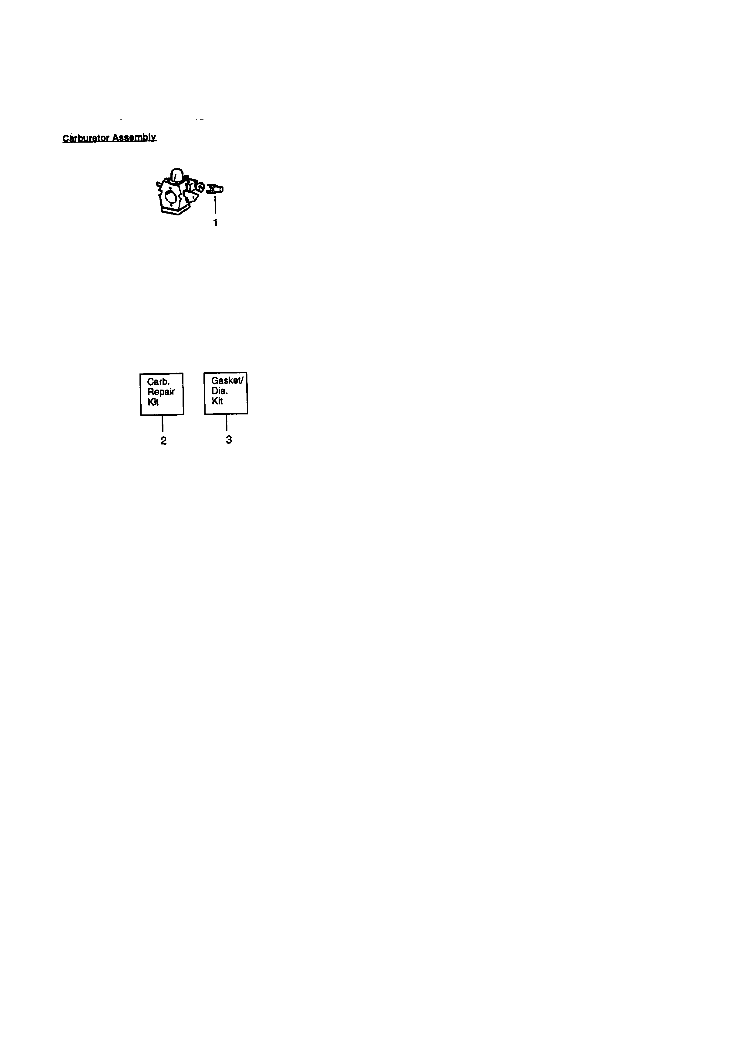 Carburetor assembly