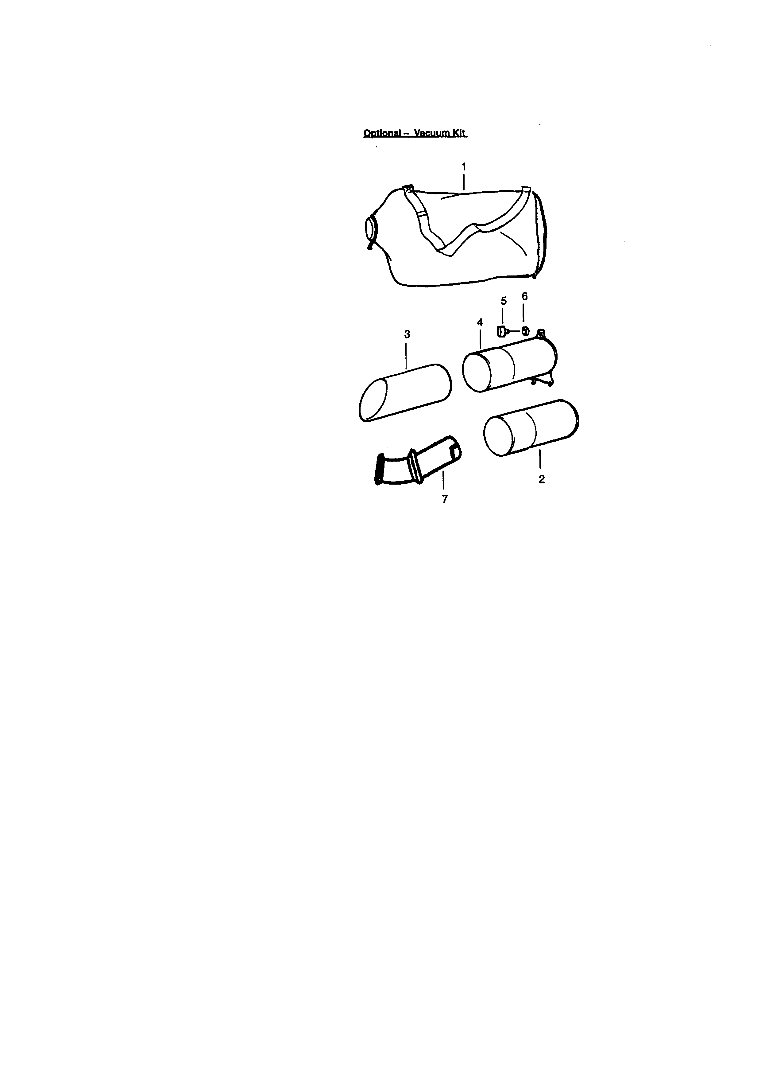 Optional-vacuum kit
