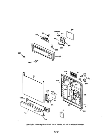Escutcheon and door assembly