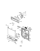 Escutcheon and door assembly