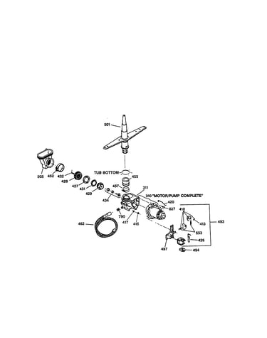 Motor-pump mechanism