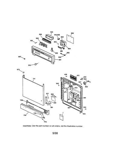 Escutcheon and door assembly