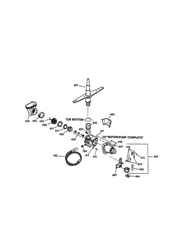 Motor-pump mechanism