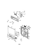 Escutcheon and door assembly