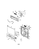 Escutcheon and door assembly