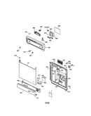 Escutcheon and door assembly