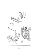 Escutcheon and door assembly
