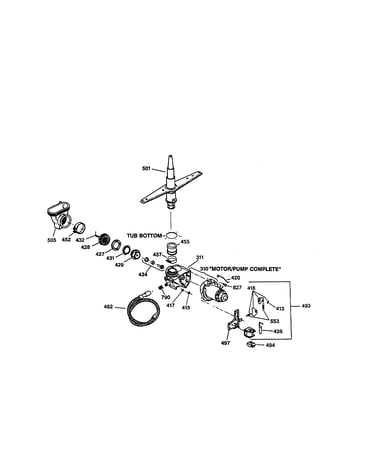 Motor-pump mechanism
