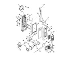 Kenmore 11638812891 dust compartment and motor diagram