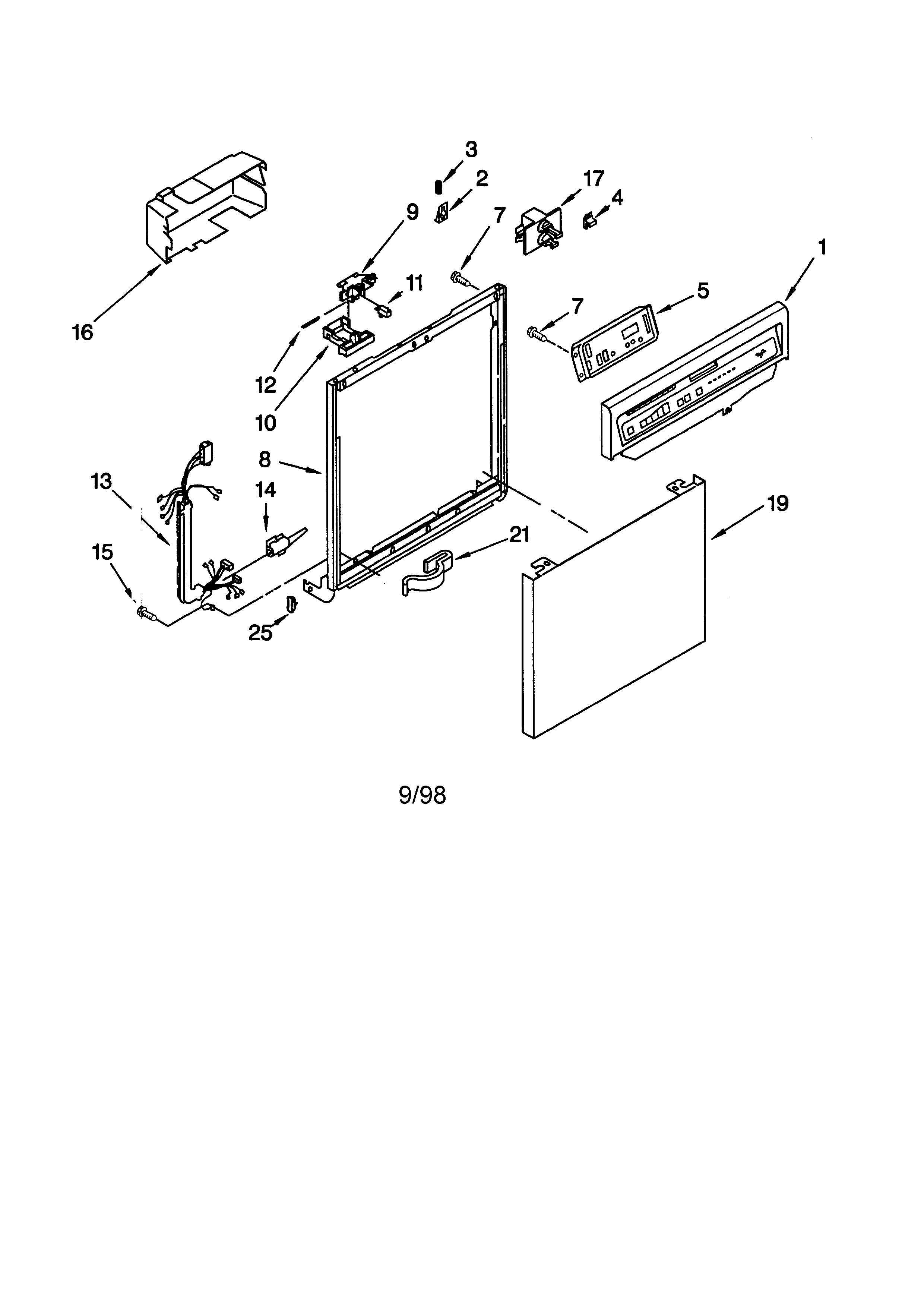 Frame and console