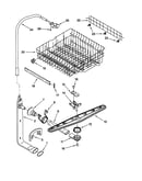 Upper dishrack and water feed