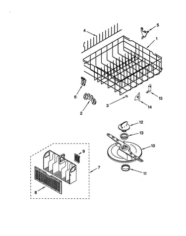 Lower dishrack