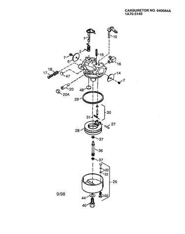Carburetor 640084a 1a70-5145