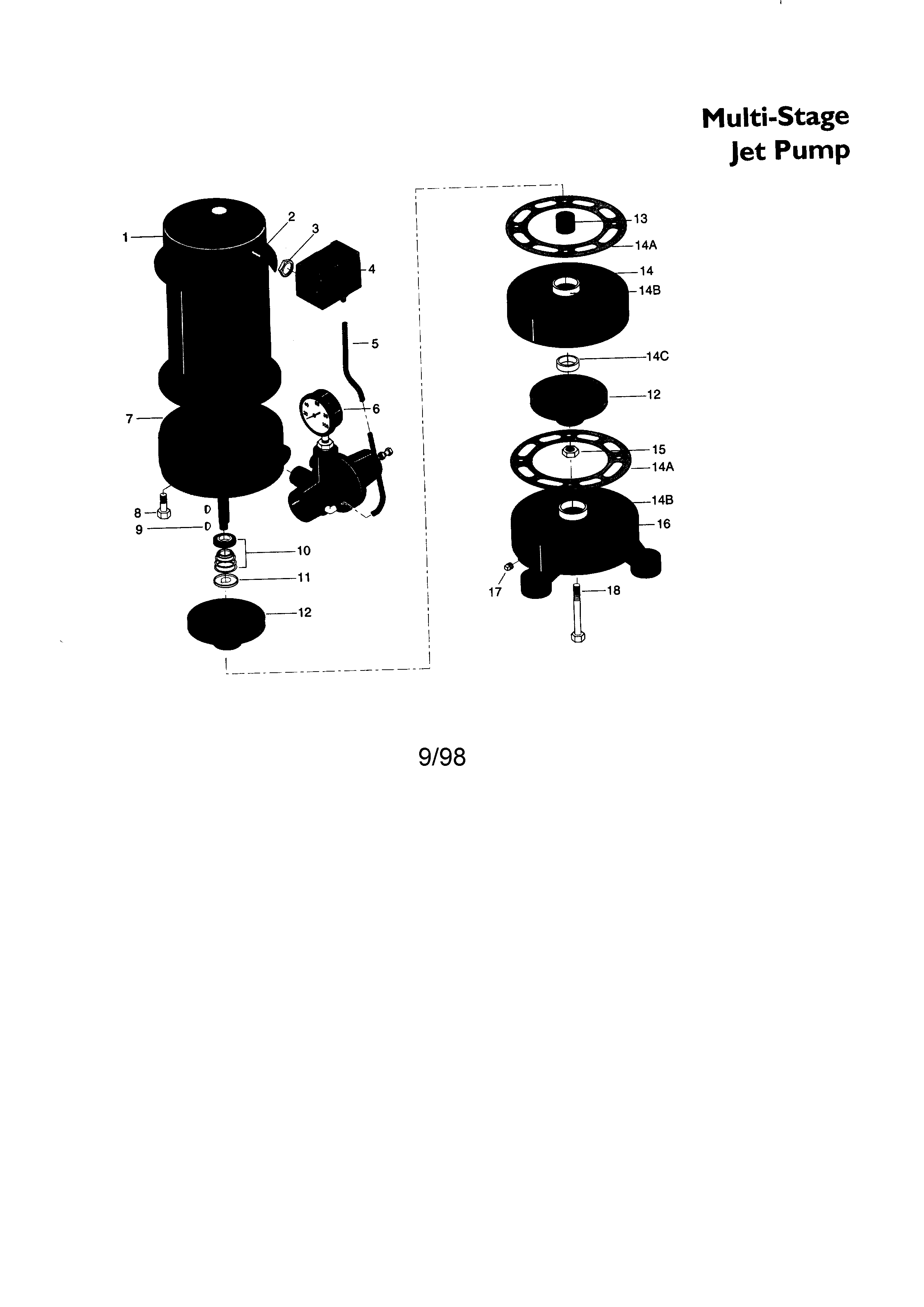 Multi-stage jet pump