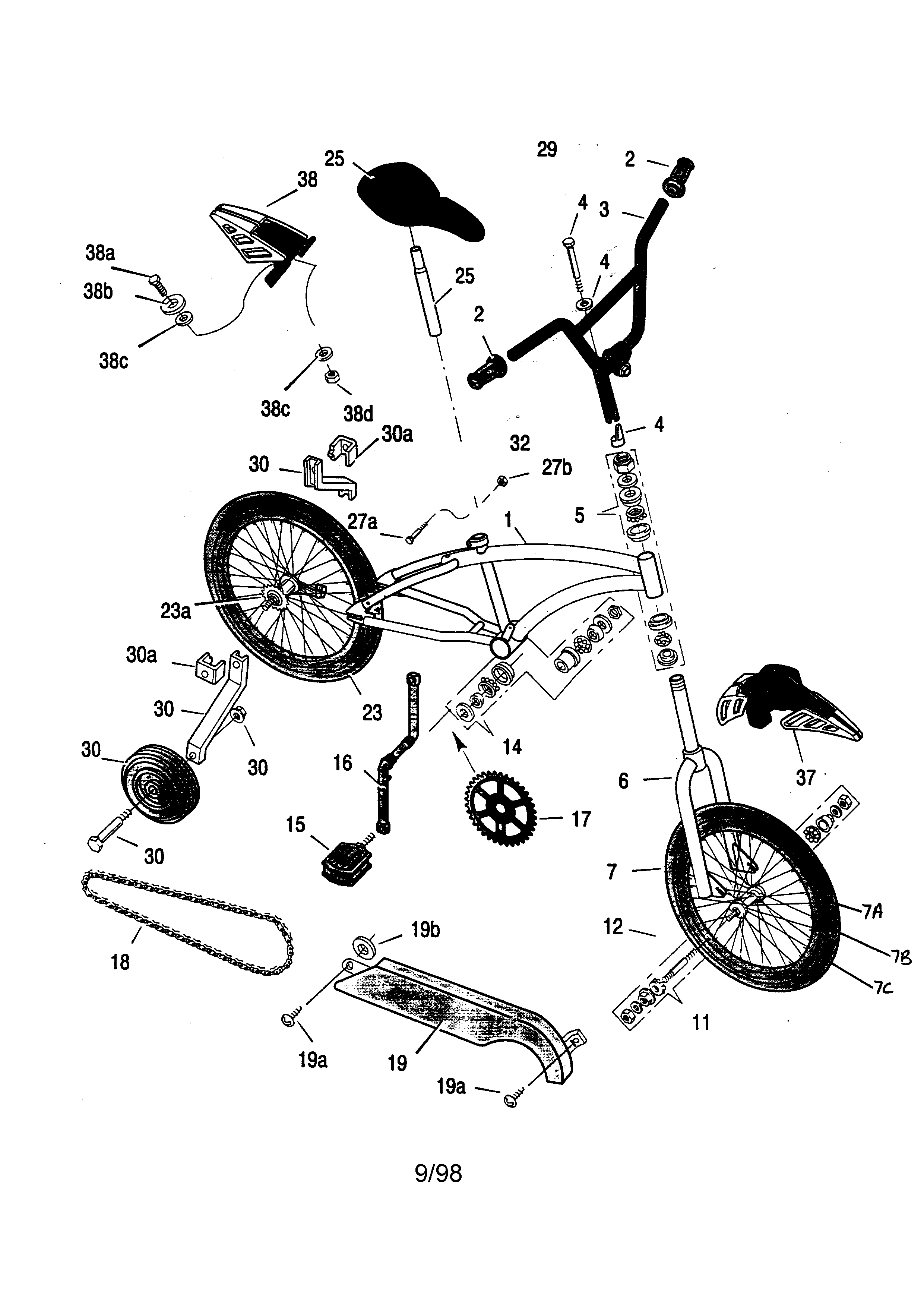 Boys 16" parkcycle "megatron"