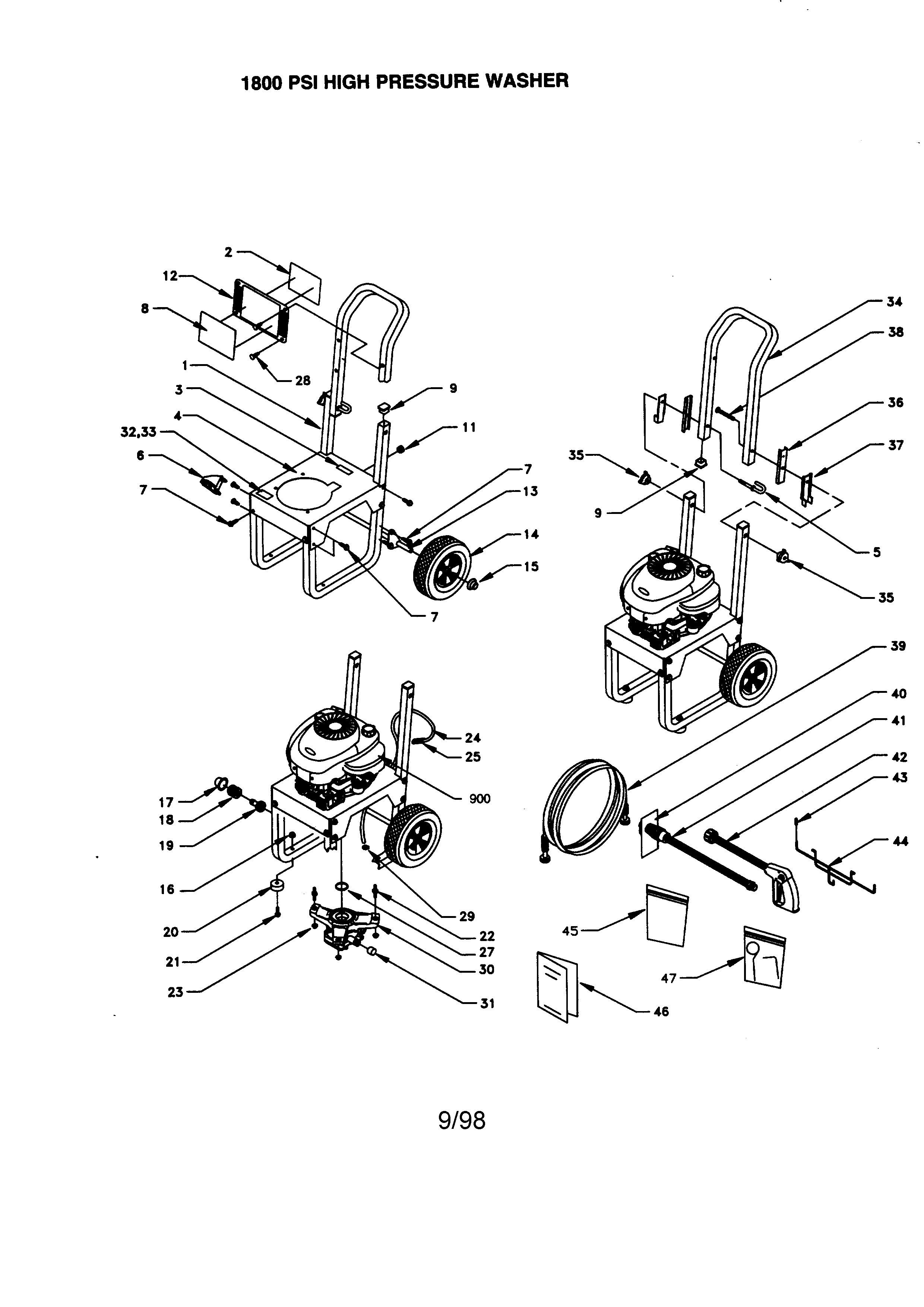 1800 PSI HIGH PRESSURE WASHER