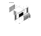 Amana RC04880A1D/PRC04880A1DB outer case assembly diagram