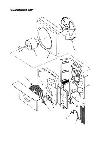 Fan and control assembly