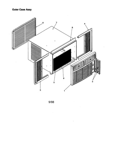 Outer case assembly