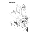 Amana RC05890A1D/PRC05890A1DB fan and control assembly diagram