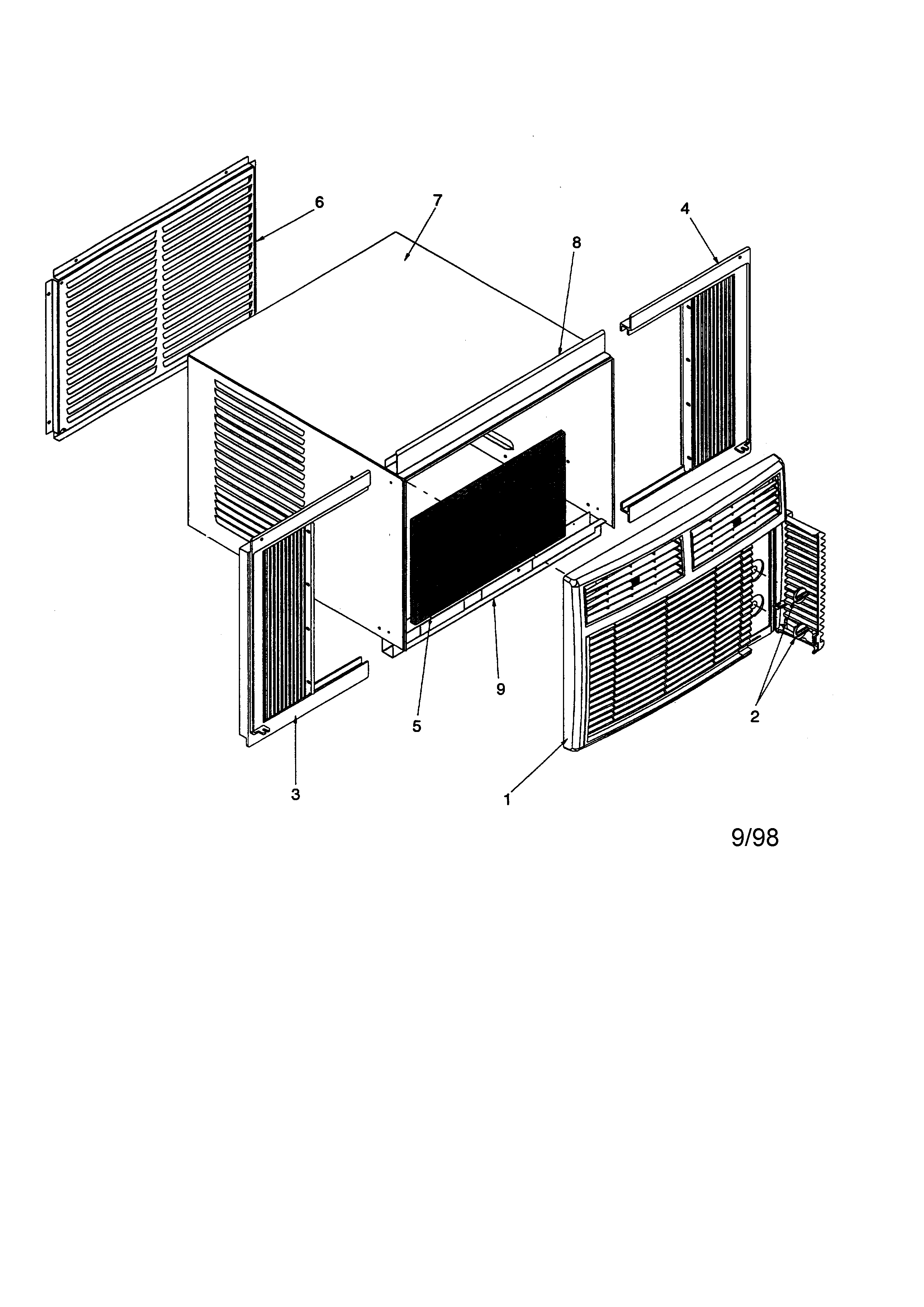Outer case assembly