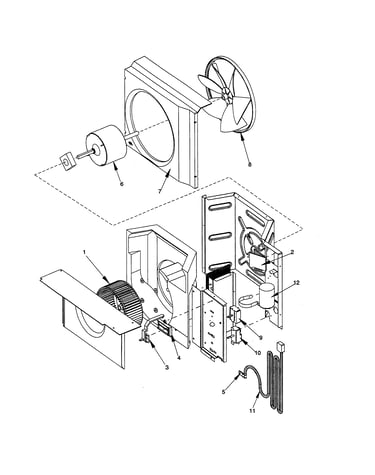 Fan and control assembly