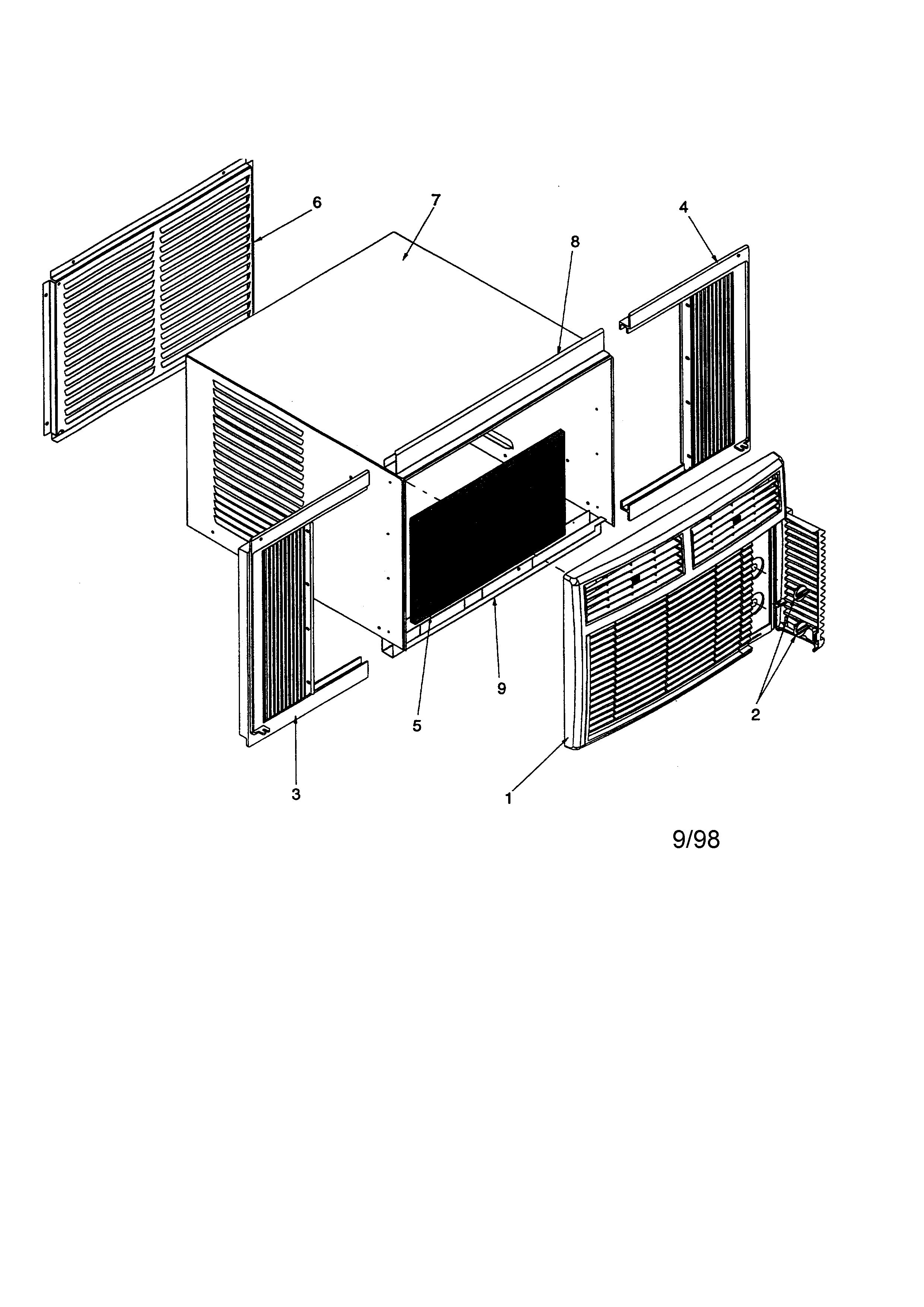 Outer case assembly